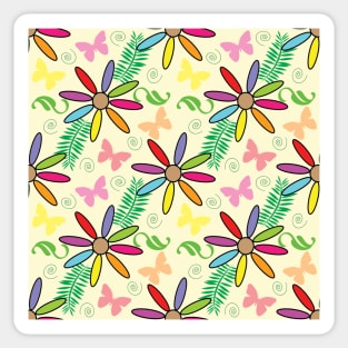 Floral Pattern Design Sticker